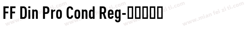 FF Din Pro Cond Reg字体转换